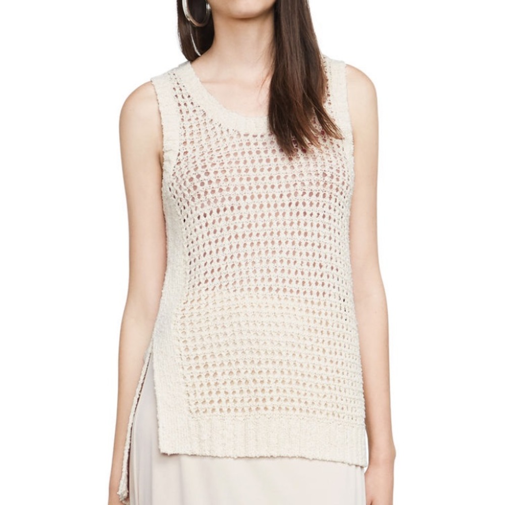 BCBG Maxazria “sandi” knitted sleeveless sweater
